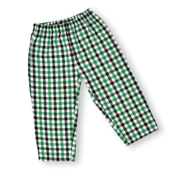 Green Plaid Pants-Honey Bee Tees-