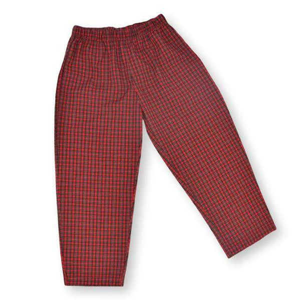 Red Plaid Pants-Honey Bee Tees-