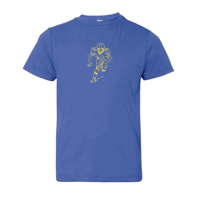 Football Player Short Sleeve Tee-Honey Bee Tees-Monag