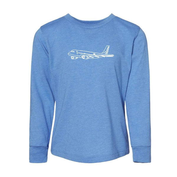 Airplane Long Sleeve Tee-Honey Bee Tees-