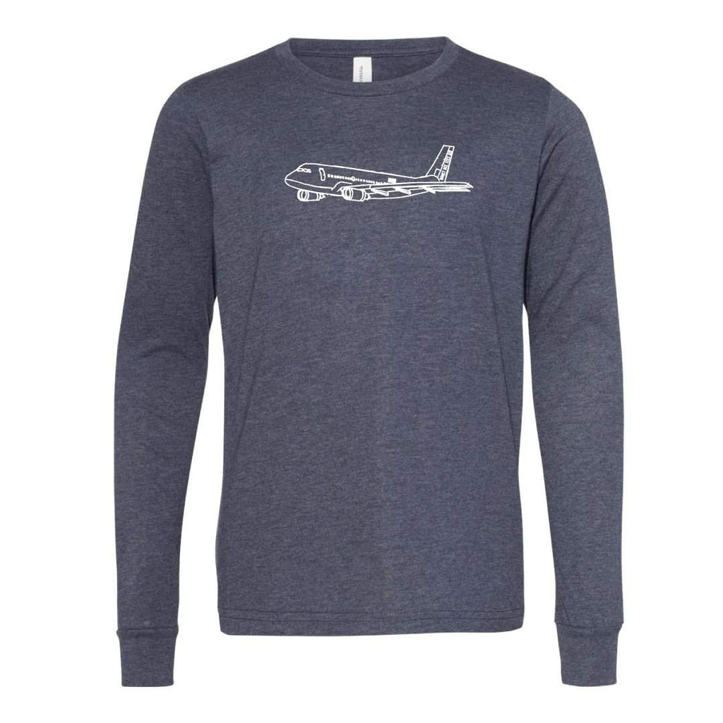 Airplane Long Sleeve Tee-Honey Bee Tees-