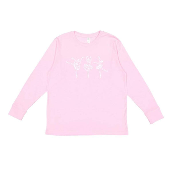 Ballerinas Long Sleeve Tee-Honey Bee Tees-