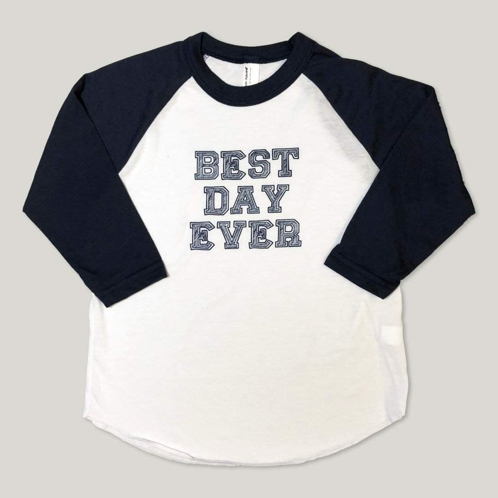 Best Day Ever Adoption 3/4 Sleeve Raglan Tee-Honey Bee Tees-