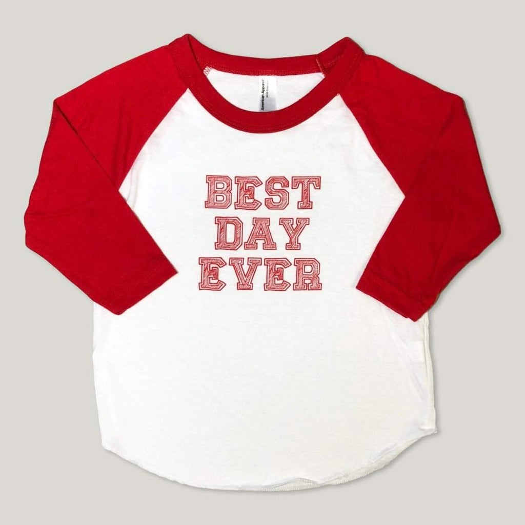 Best Day Ever Adoption 3/4 Sleeve Raglan Tee-Honey Bee Tees-