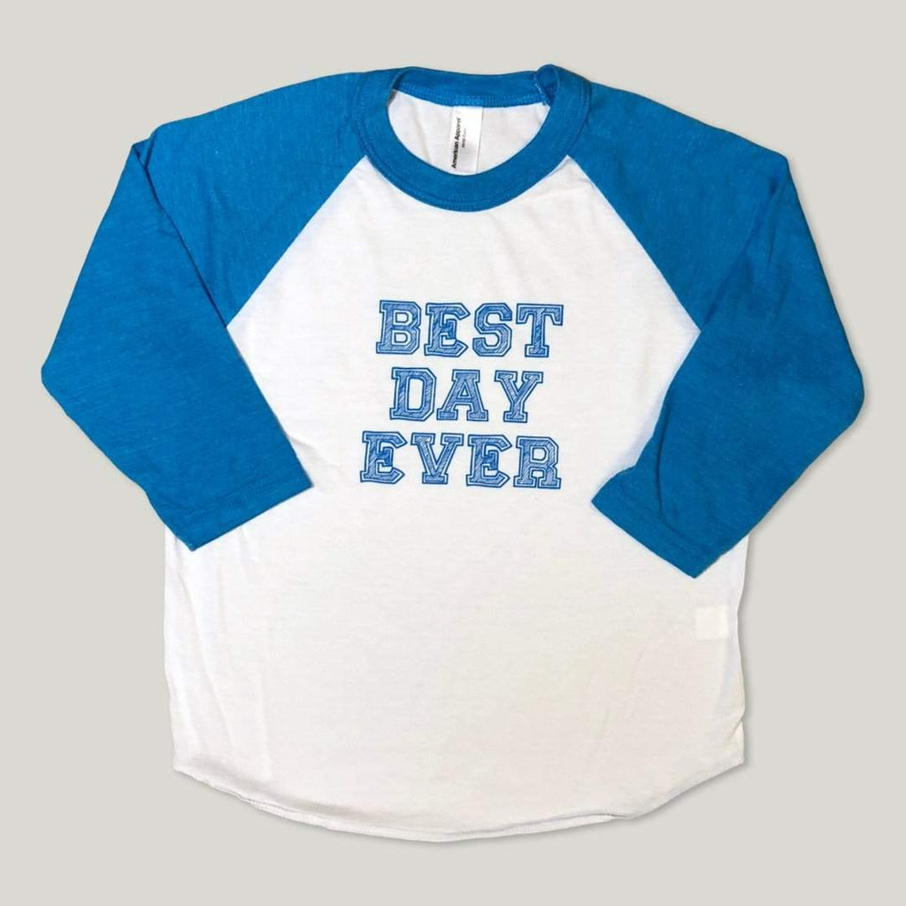 Best Day Ever Adoption 3/4 Sleeve Raglan Tee-Honey Bee Tees-