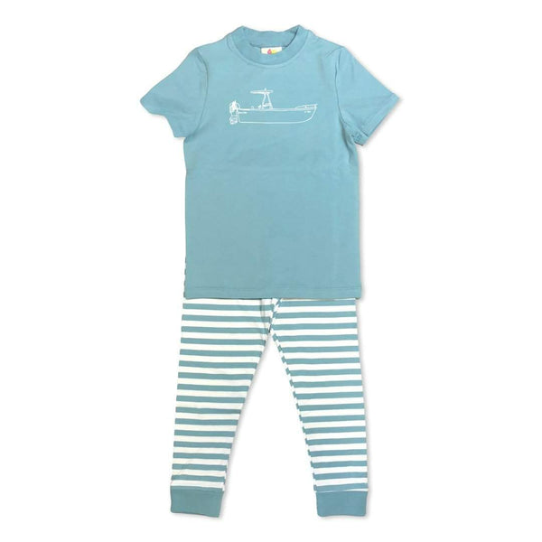 Short Sleeve Boat Ride Pajamas-Honey Bee Tees-