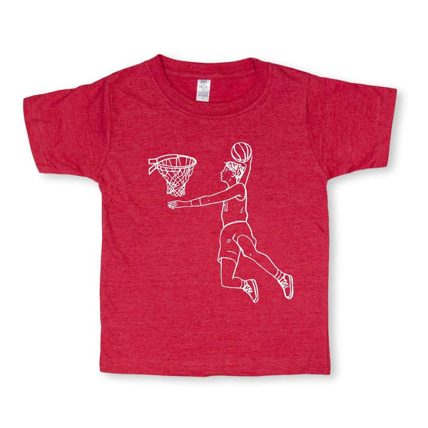 Basketball Player Short Sleeve Tee-Honey Bee Tees-American Apparel