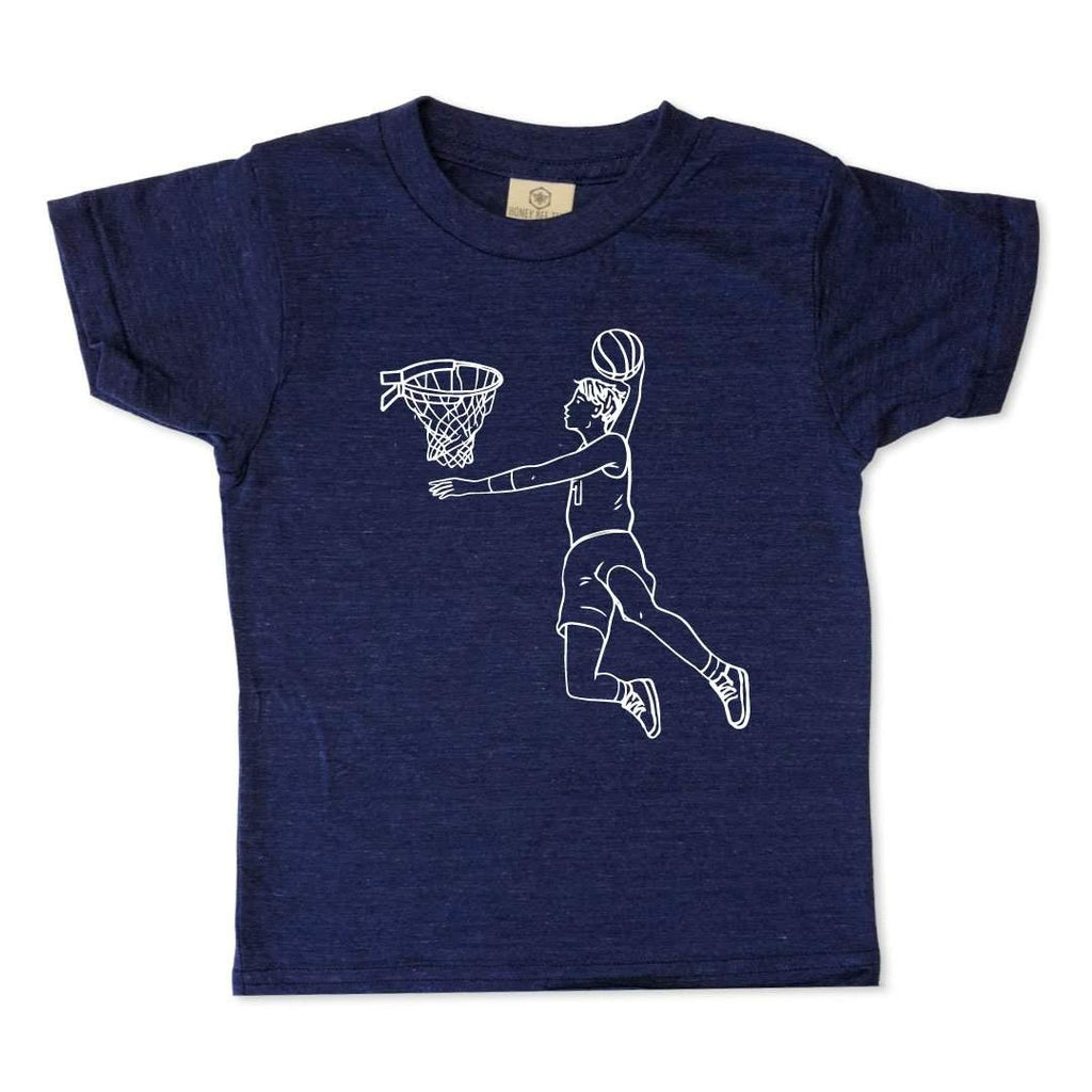 Basketball Player Short Sleeve Tee-Honey Bee Tees-American Apparel