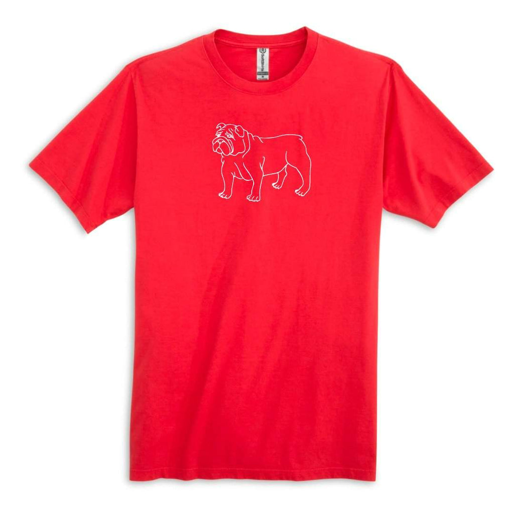 Bulldog Short Sleeve Tee-Honey Bee Tees-cf-size-lg,cf-size-md,cf-size-sm,cf-size-xl,cf-size-xs