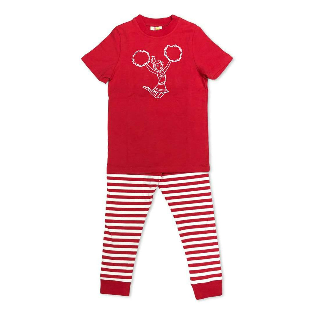 Short Sleeve Cheerleader Sleepwear-Honey Bee Tees-pajamas