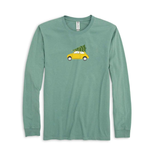 Christmas Bug Adult Long Sleeve Tee-Honey Bee Tees-