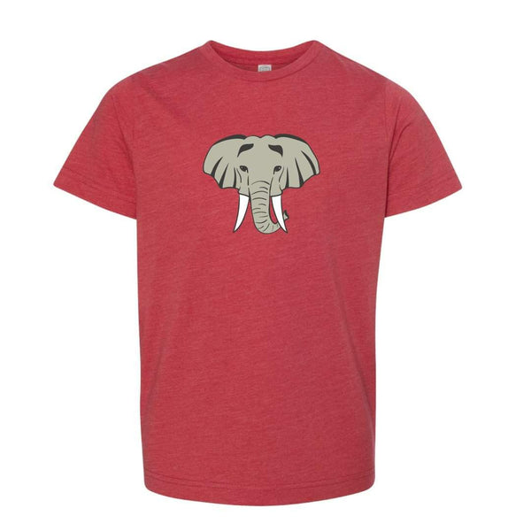 Elephant Head Short Sleeve Tee-Honey Bee Tees-