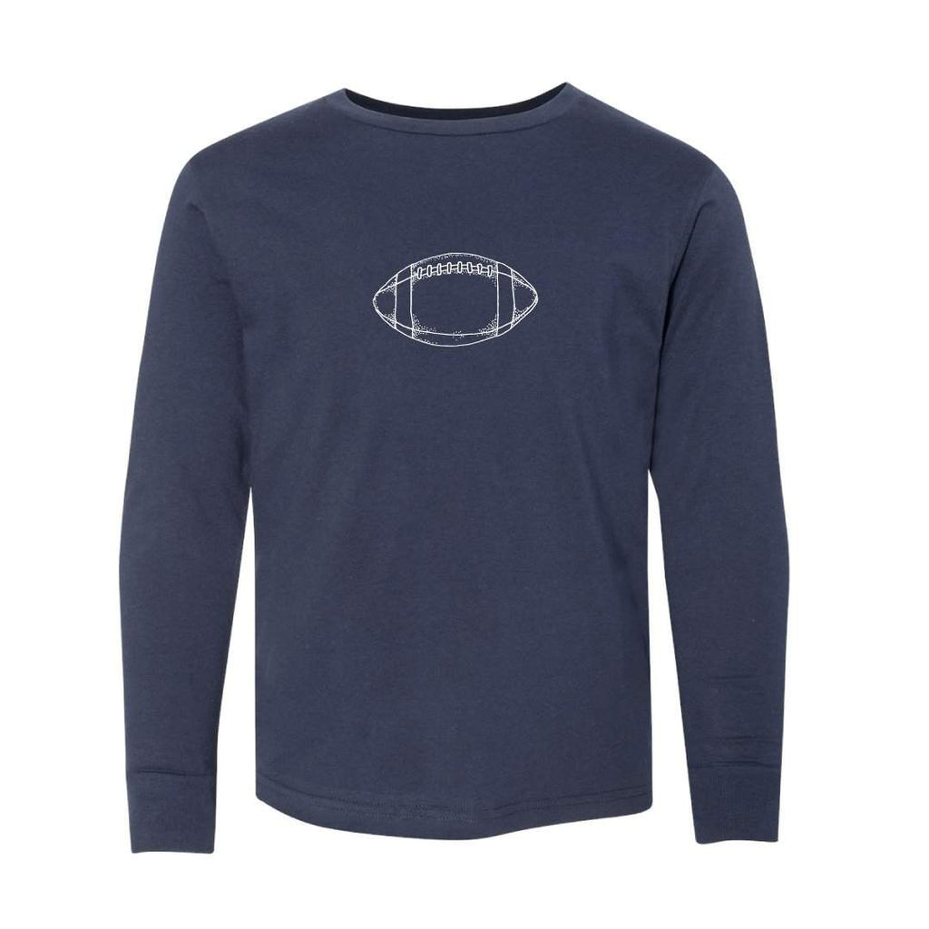 Football Long Sleeve Tee-Honey Bee Tees-
