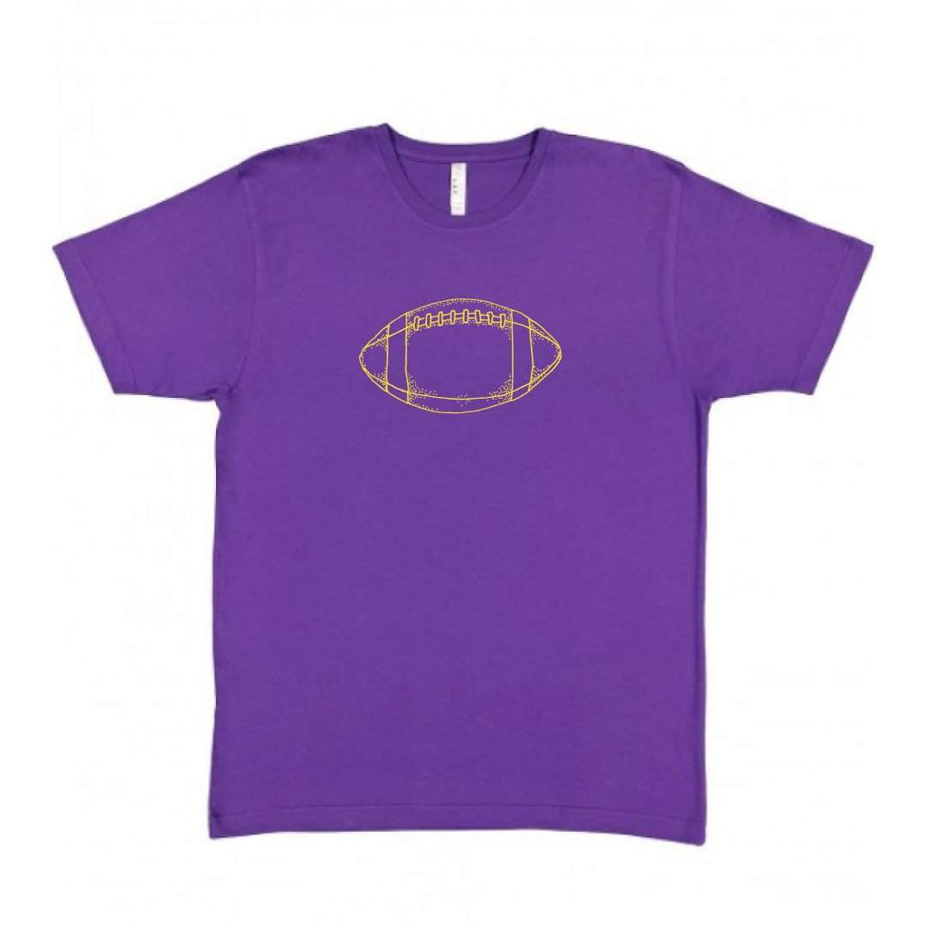 Football Short Sleeve Tee-Honey Bee Tees-Monag