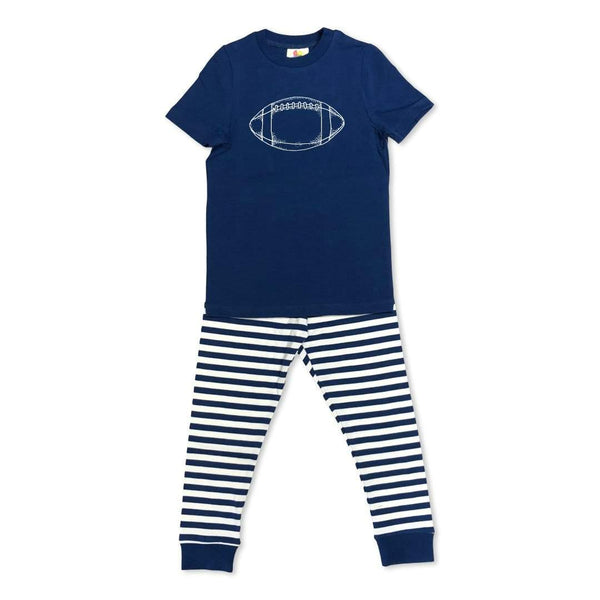 Short Sleeve Football Sleepwear-Honey Bee Tees-pajamas