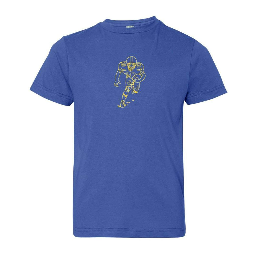 Football Player Short Sleeve Tee-Honey Bee Tees-Monag