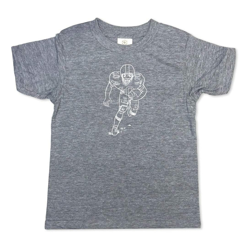 Football Player Short Sleeve Tee-Honey Bee Tees-American Apparel