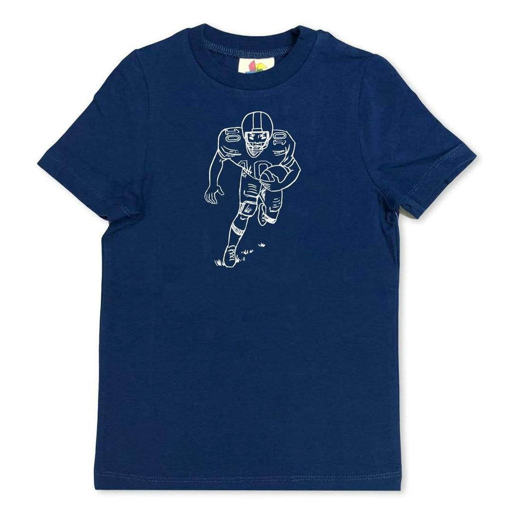 Short Sleeve Football Player Sleepwear-Honey Bee Tees-pajamas