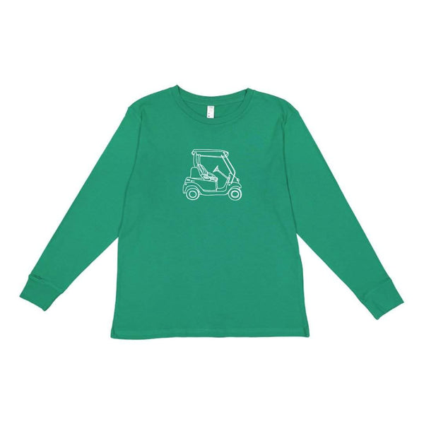 Golf Cart Long Sleeve Tee-Honey Bee Tees-Monag
