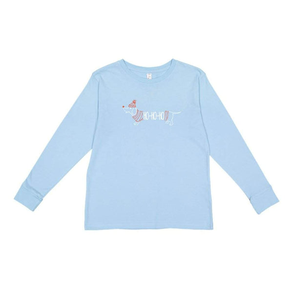 Hohoho Dog Long Sleeve Tee-Honey Bee Tees-