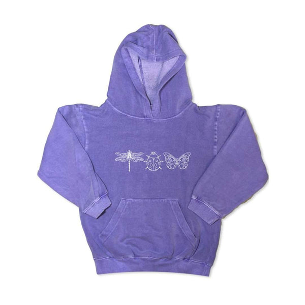 Ladybug Trio Hooded Sweatshirt-Honey Bee Tees-