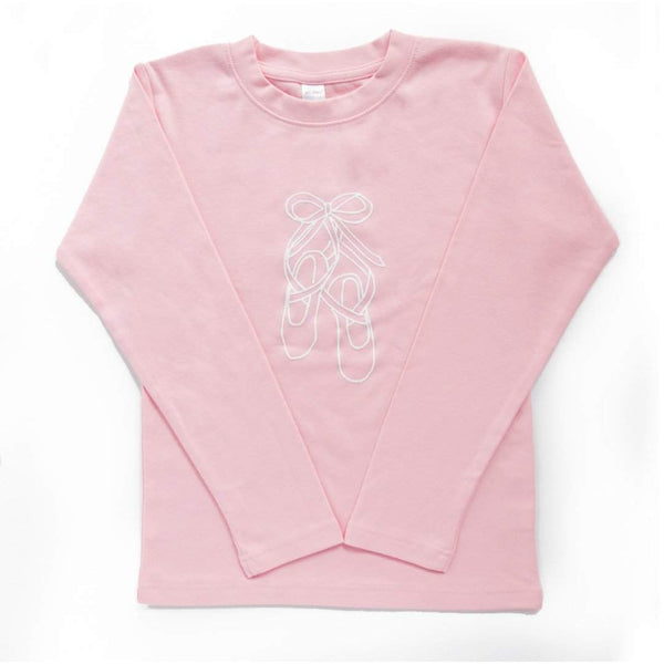 Ballet Slippers Long Sleeve Tee-Honey Bee Tees-Monag