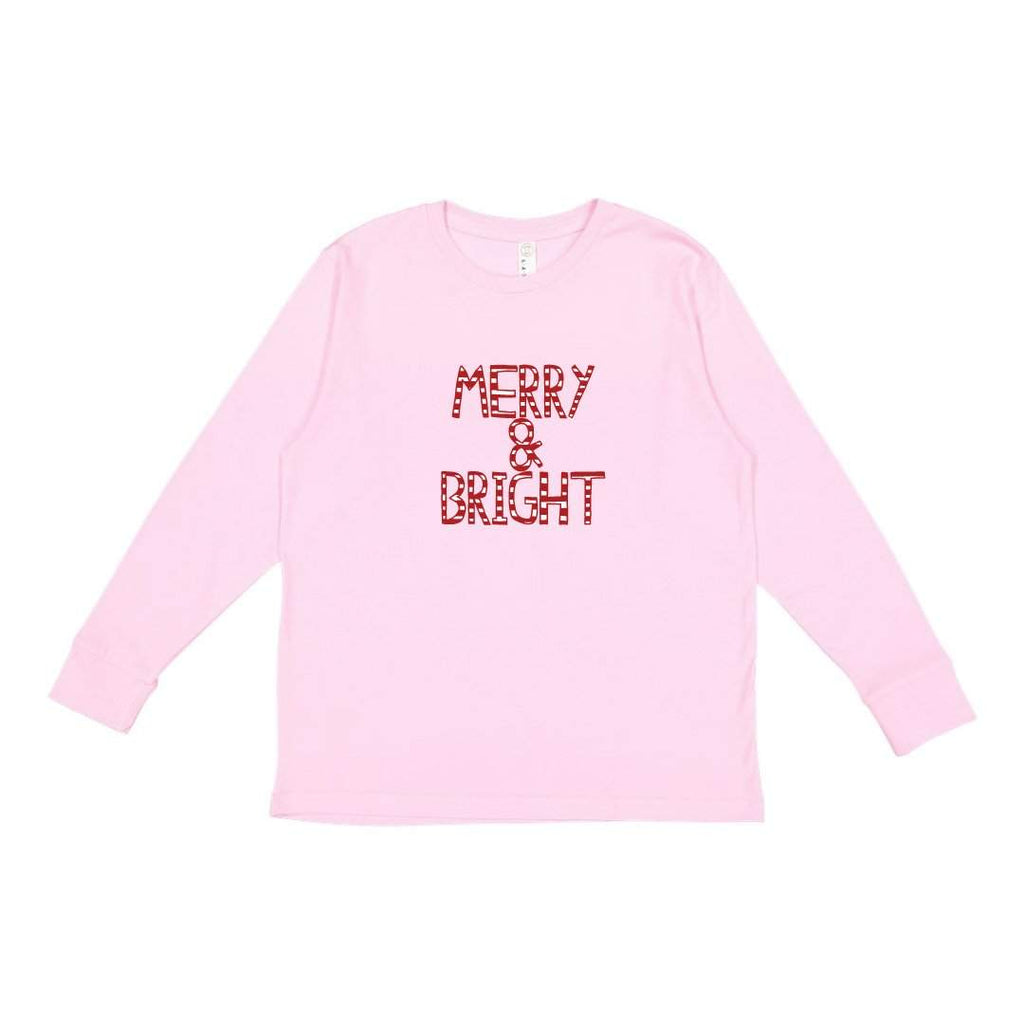 Merry & Bright Long Sleeve Tee-Honey Bee Tees-