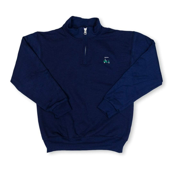 Golf Cart 1/4 Zip Sweatshirt-Honey Bee Tees-