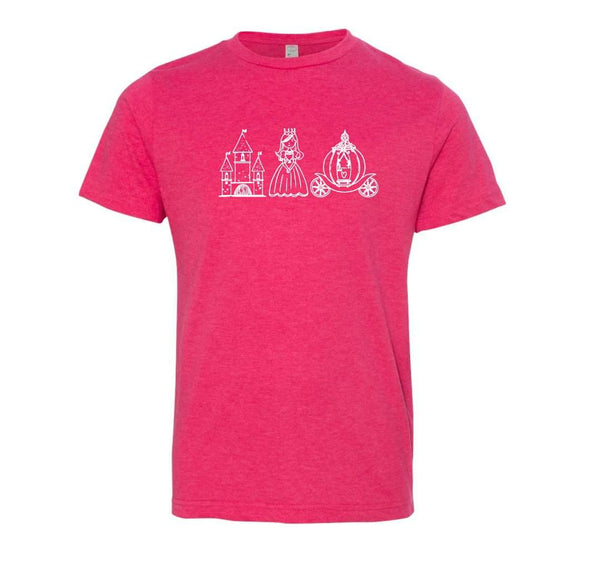 Princess Trio Short Sleeve Tee-Honey Bee Tees-