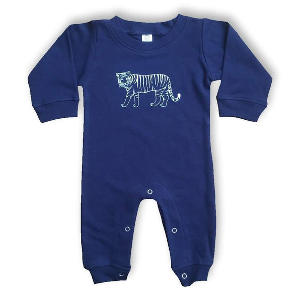 Tiger Long Sleeve Infant Romper-Honey Bee Tees-Monag