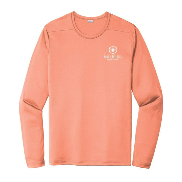 Saltwater Swimmer Long Sleeve UPF Tee-Honey Bee Tees-