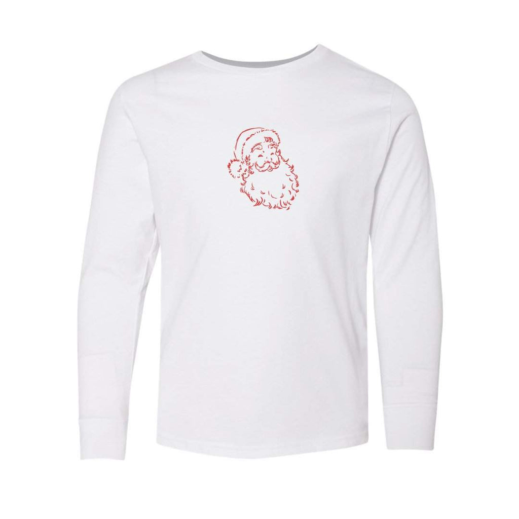 Santa Claus Long Sleeve Tee-Honey Bee Tees-