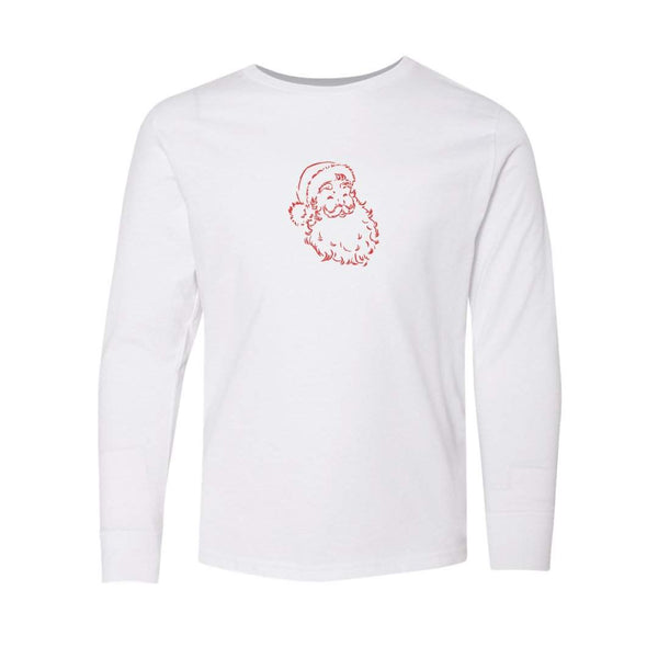 Santa Claus Long Sleeve Tee-Honey Bee Tees-