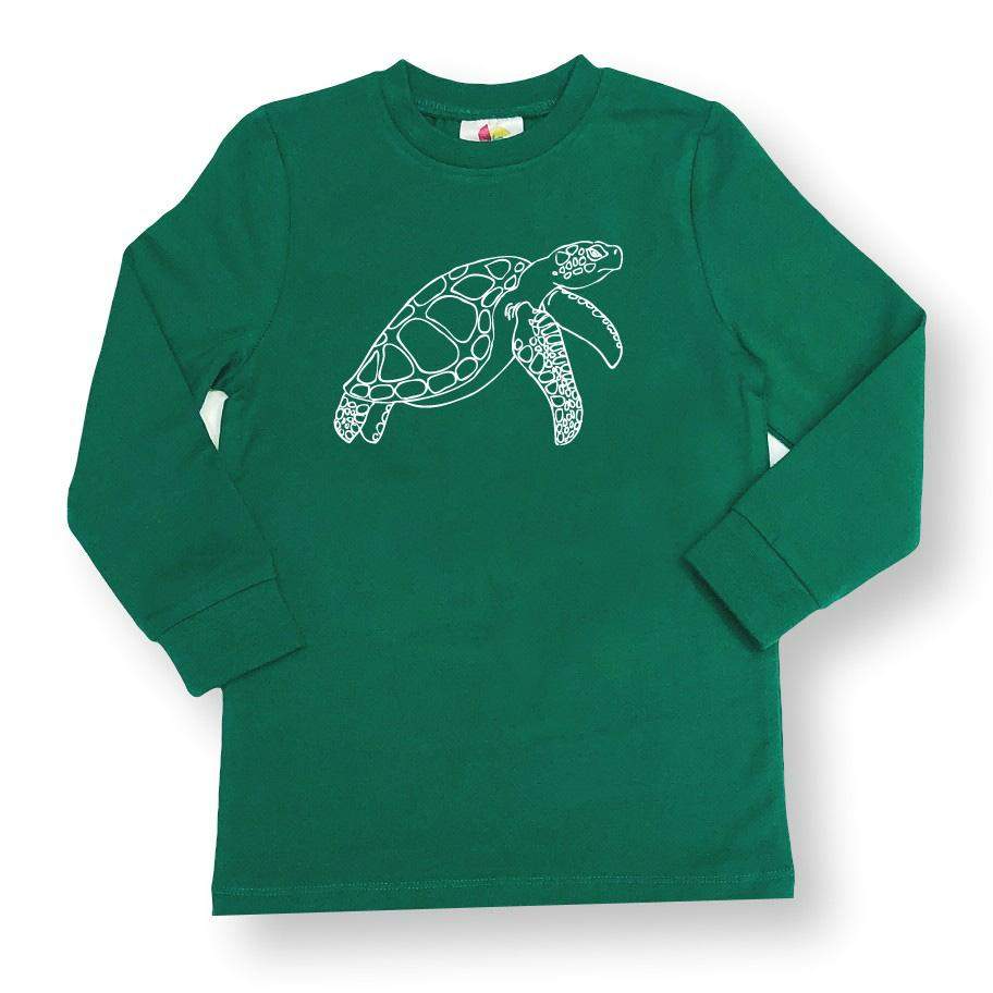 Long Sleeve Sea Turtle Sleepwear-Honey Bee Tees-pajamas