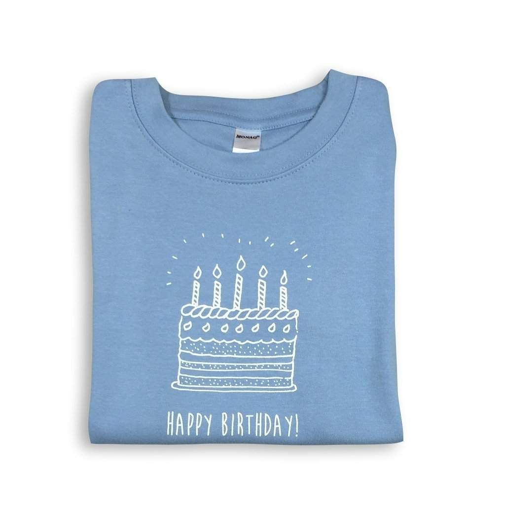 Birthday Cake Short Sleeve Tee-Honey Bee Tees-Monag