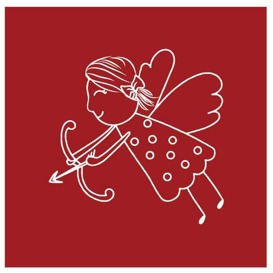 Cupid Long Sleeve Ruffle Tee-Honey Bee Tees-Blanks Boutique