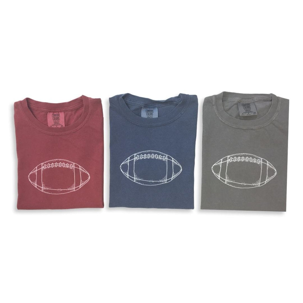 Football Long Sleeve Tee-Honey Bee Tees-Comfort Colors