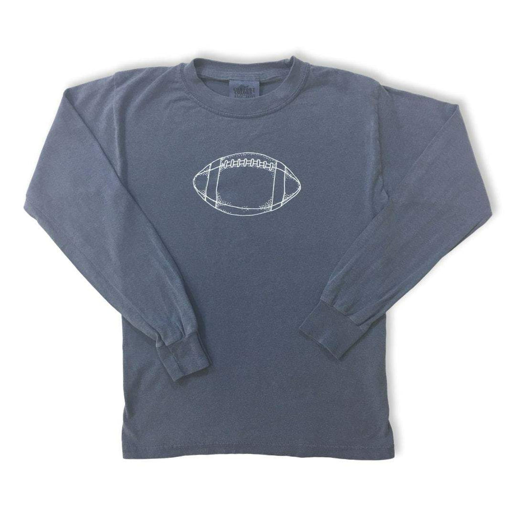 Football Long Sleeve Tee-Honey Bee Tees-Comfort Colors