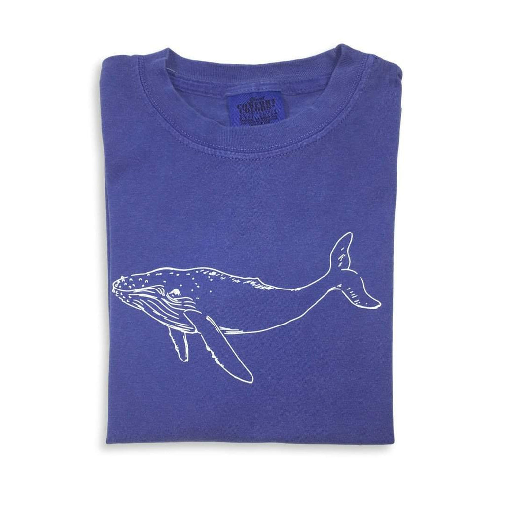 Humpback Whale Long Sleeve Tee-Honey Bee Tees-Comfort Colors