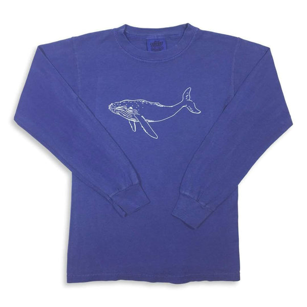 Humpback Whale Long Sleeve Tee-Honey Bee Tees-Comfort Colors