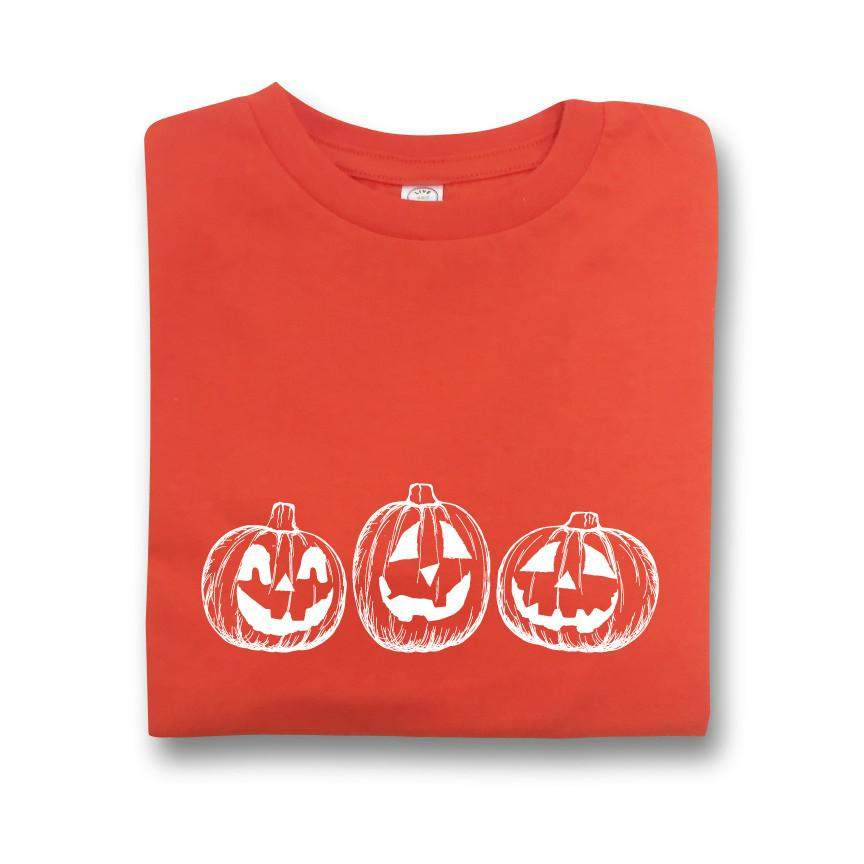 Jack-o-lantern Short Sleeve Tee-Honey Bee Tees-