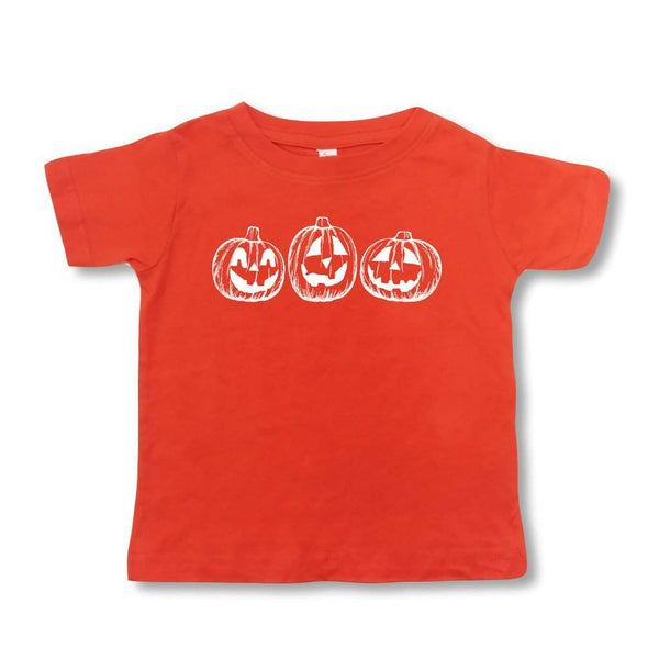 Jack-o-lantern Short Sleeve Tee-Honey Bee Tees-