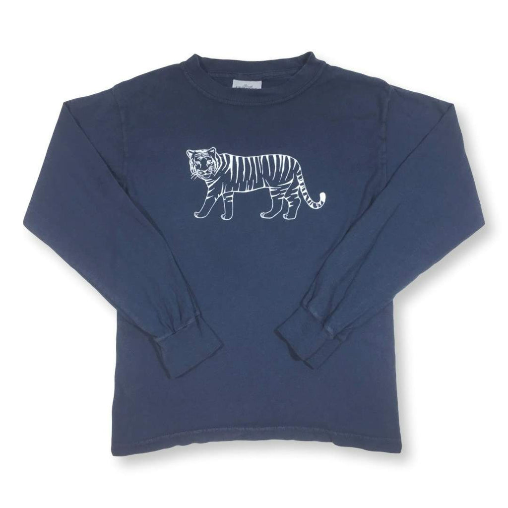 Tiger Long Sleeve Tee-Honey Bee Tees-Comfort Colors