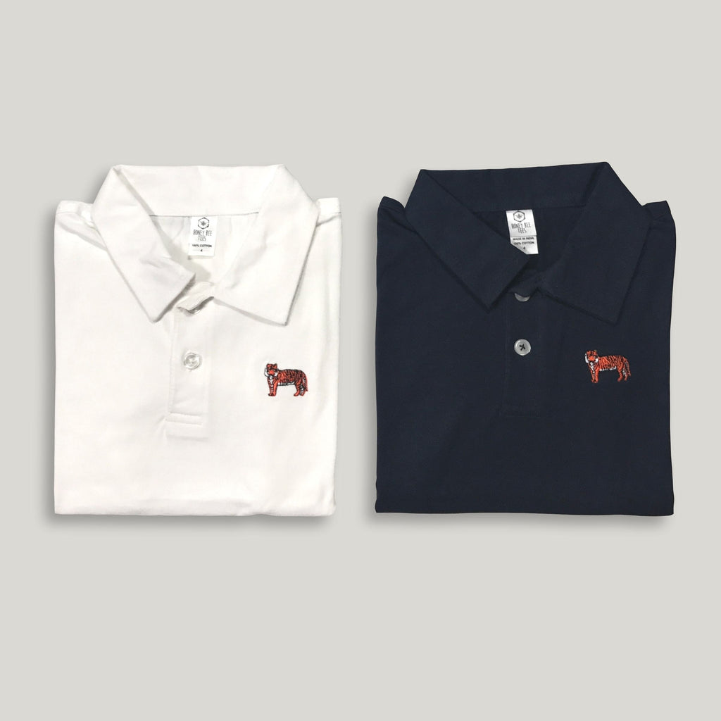 Tiger Polo Tee-Honey Bee Tees-Monag