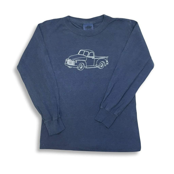 Vintage Truck Long Sleeve Tee-Honey Bee Tees-Comfort Colors