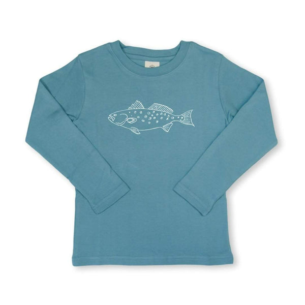 Speckled Trout Long Sleeve Tee-Honey Bee Tees-