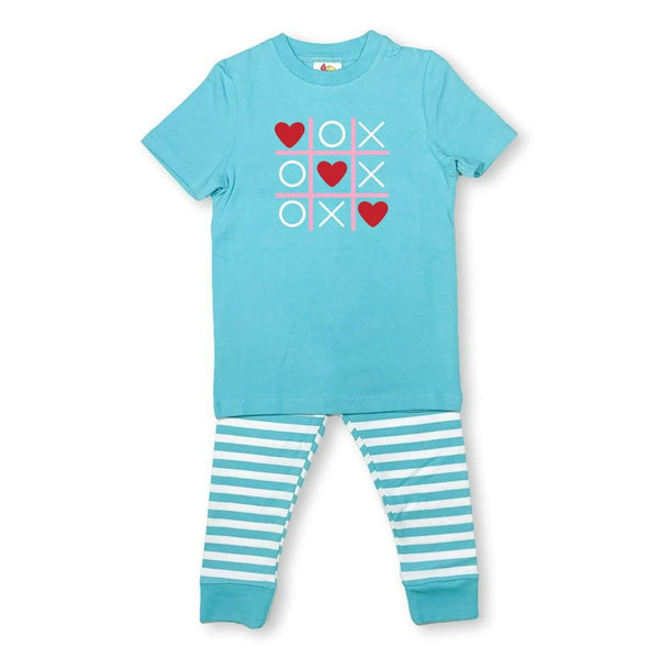 Short Sleeve Tic Tac Heart Sleepwear-Honey Bee Tees-