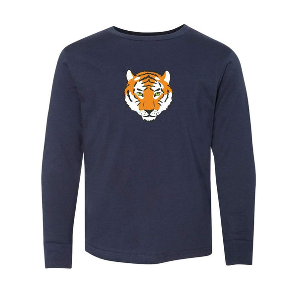 Tiger Head Long Sleeve Tee-Honey Bee Tees-