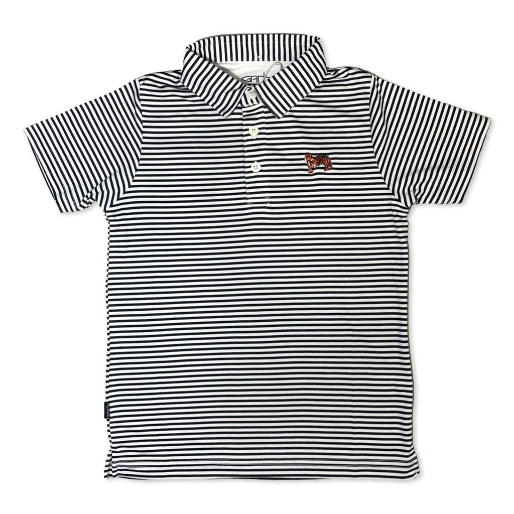 Tiger Navy Striped Polo-Honey Bee Tees-