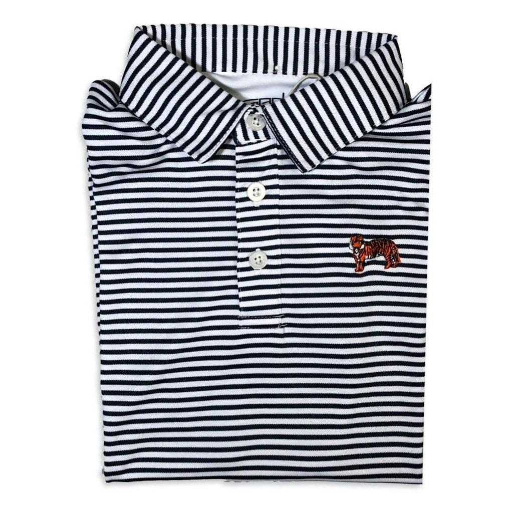 Tiger Navy Striped Polo-Honey Bee Tees-